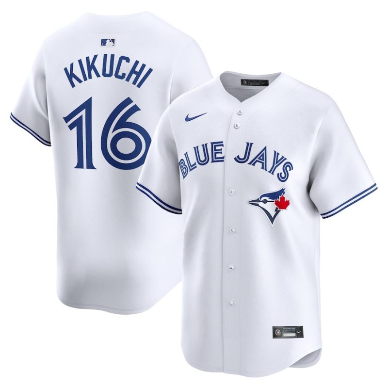 yusei kikuchi 16 toronto blue jays home limited player men jersey white