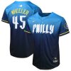 zack wheeler 45 philadelphia phillies 2024 city connect limited youth jersey blue