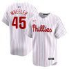 zack wheeler 45 philadelphia phillies home limited player men jersey white