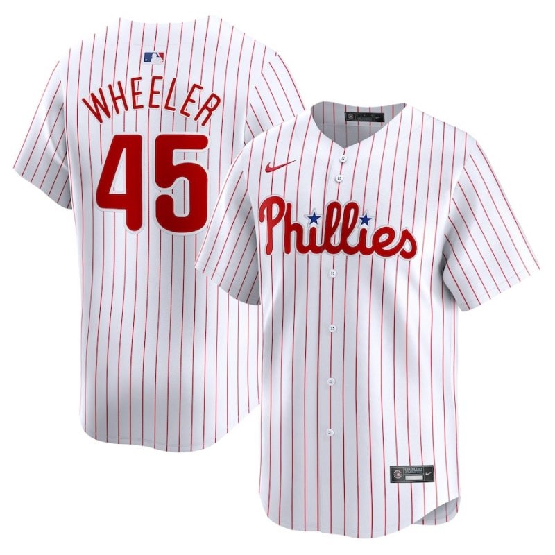 zack wheeler 45 philadelphia phillies home limited player men jersey white